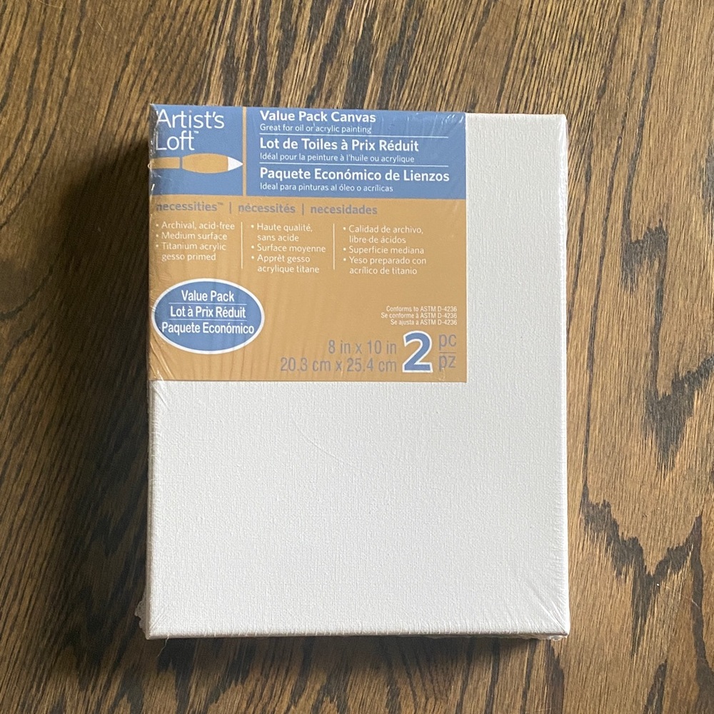 White Painting Canvas Set